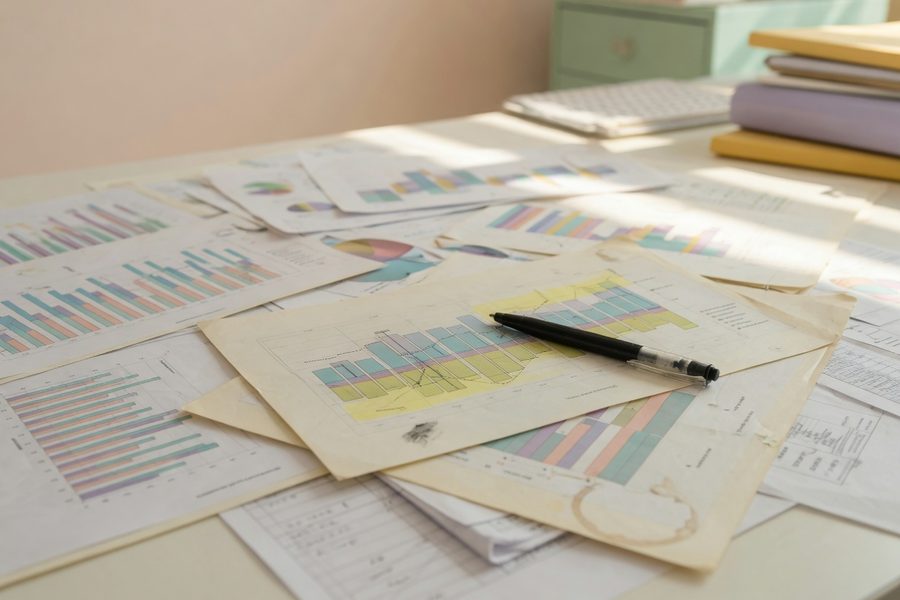 Retirement account statements side by side, one highlighting fees.