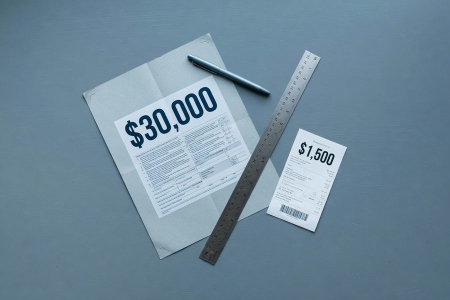 Side‑by‑side comparison graphic showing BNPL monthly installments versus a personal loan amortization schedule for the same $1,500 purchase.