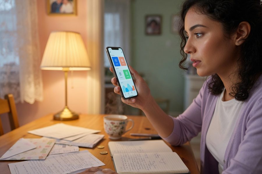 Side-by-side smartphone screens showing Común and Majority app home screens