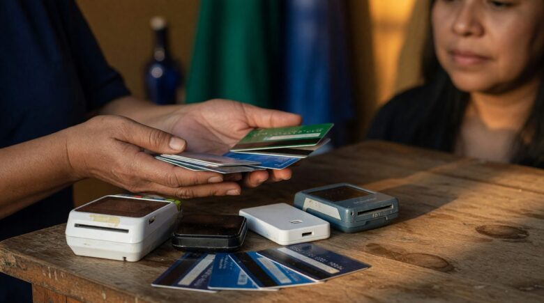 Comparison chart of Stripe alternatives showing pricing and features for small business payment processing