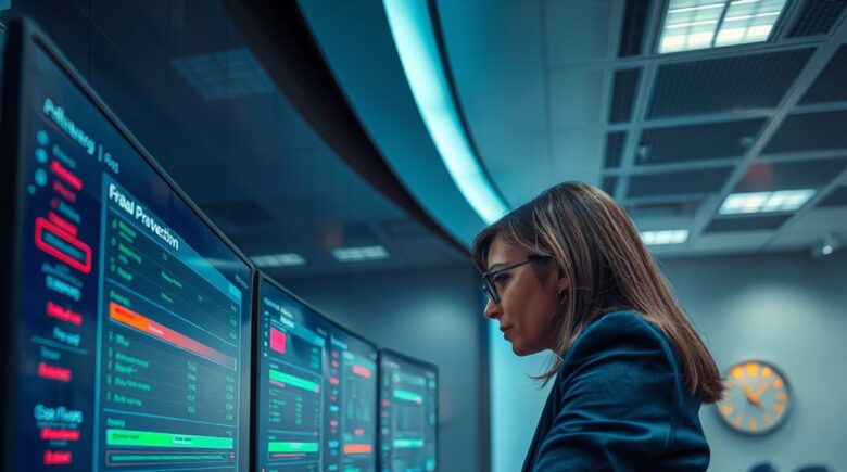 AI anomaly detection system monitoring transactions to prevent fraud in Florida banks