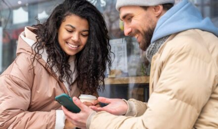 Digital illustration of AI-powered behavioral biometrics analyzing typing and swiping patterns on a payment transaction screen