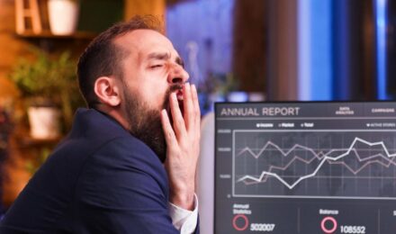 Dashboard showing AI fraud detection analytics with declining fraud loss metrics across global banking institutions