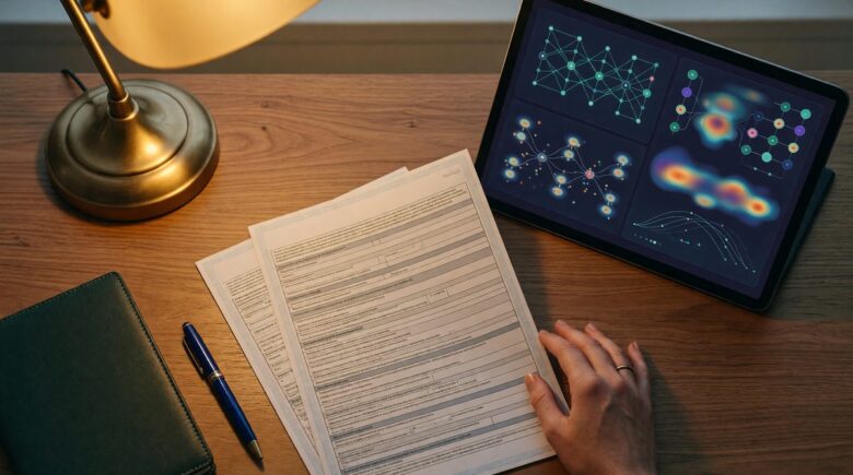 Dashboard showing AI insurance underwriting metrics and policy approval timeline reduction