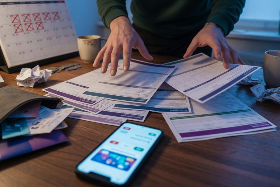 Person deciding between BNPL app and safer pay-later alternatives