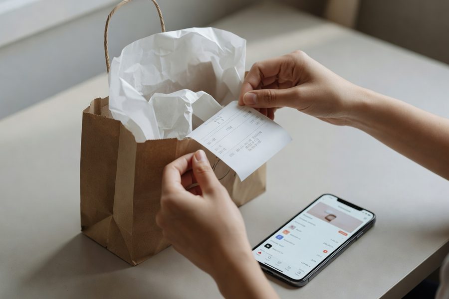 A smartphone screen showing three cash-back apps running simultaneously after a grocery trip