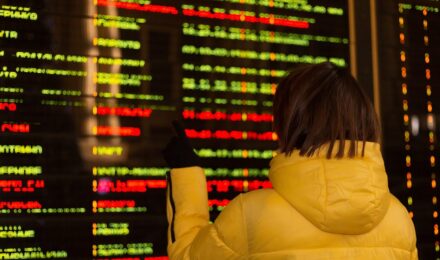 Warning sign symbols representing fintech data breach risks and security vulnerabilities