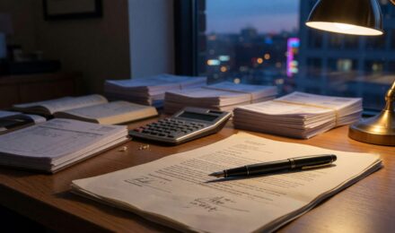 Freelancer organizing income and tax obligations after landing a large client project