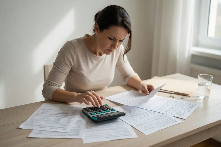 Comparison of a freelancer’s quarterly estimated tax payment before and after a large client win