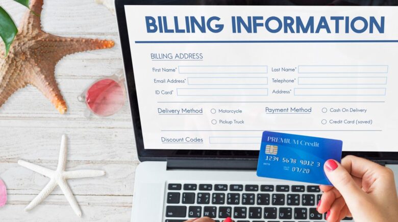 Person on phone negotiating bills with service provider to reduce monthly costs