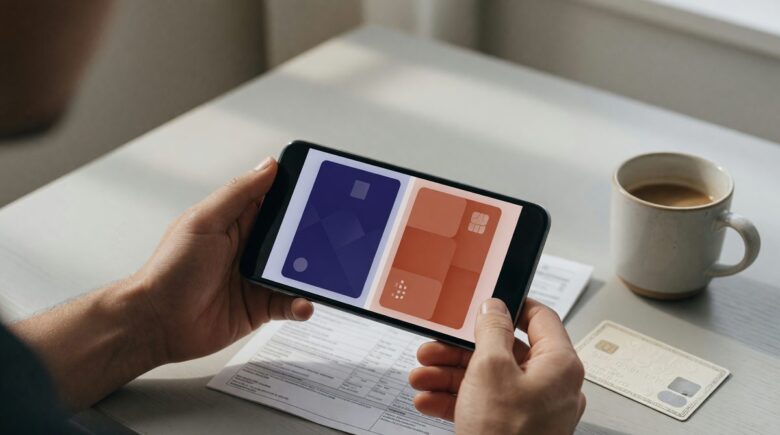 Side-by-side comparison of neobank and credit union features with cost breakdown