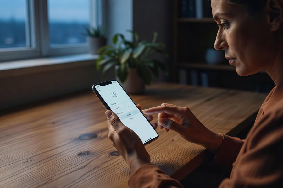 User approving open banking consent on a smartphone
