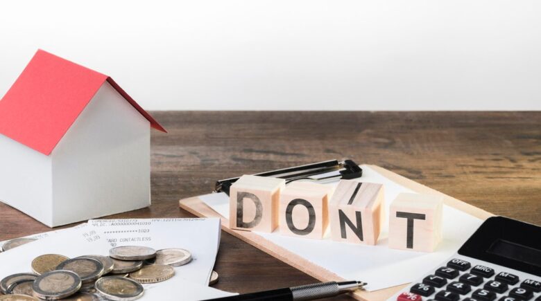 A person using a fintech budgeting app to track rent expenses and avoid overspending