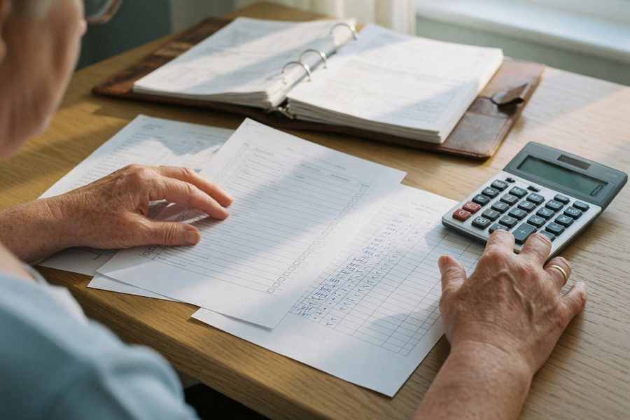Yearly RMD checklist showing calculation, automation, and documentation steps