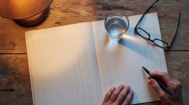 Older couple reviewing retirement finances at home with concern