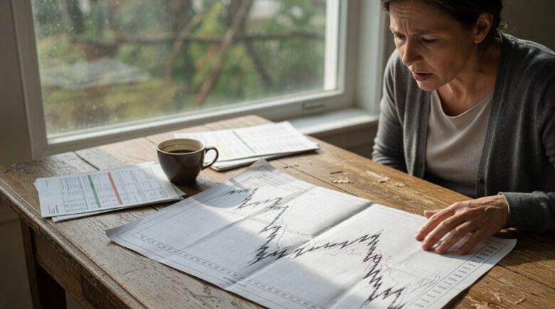 Chart showing portfolio failure rates and sequence of returns risk over time in early retirement