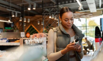 Square POS terminal with AI fraud detection system protecting retail transaction in Texas store