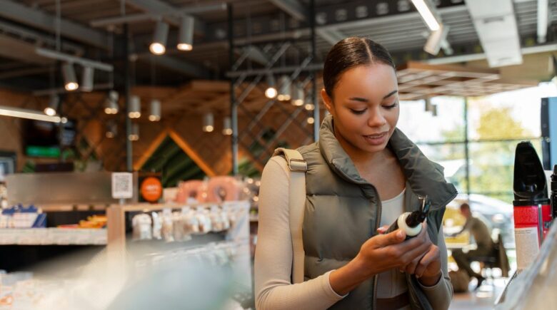 Square POS terminal with AI fraud detection system protecting retail transaction in Texas store